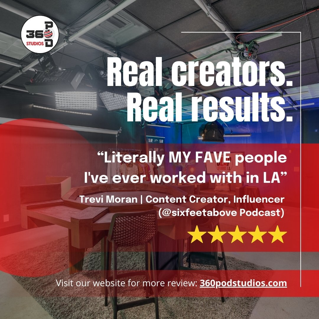 🎤 Real creators. Real results.
&quot;Literally MY FAVE people I've ever worked with in LA&quot;
 💥 Want to share your story? Let&rsquo;s make it happen.
 #ClientLove #StudioSupport #PodcastPros