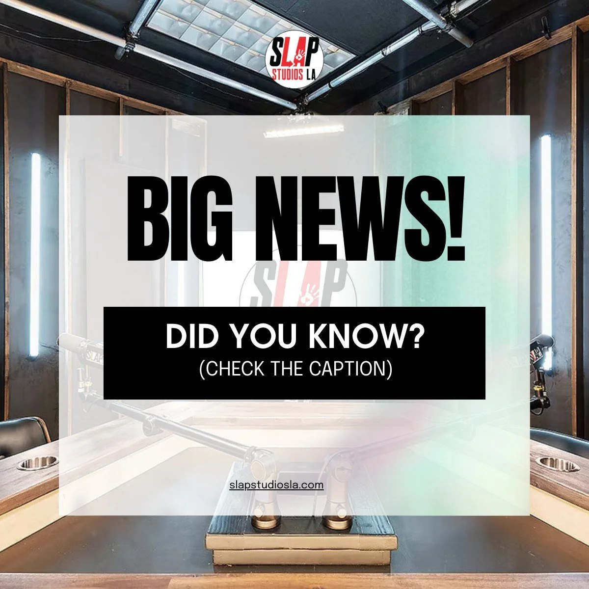 Big News &ndash; SLAP is back! 

In honor of our exciting new chapter, 360POD Studios is back to SLAP Studios LA &ndash; and still your go-to creative content studio and team partner in the heart of Los Angeles! 

We&rsquo;re celebrating this re-nami