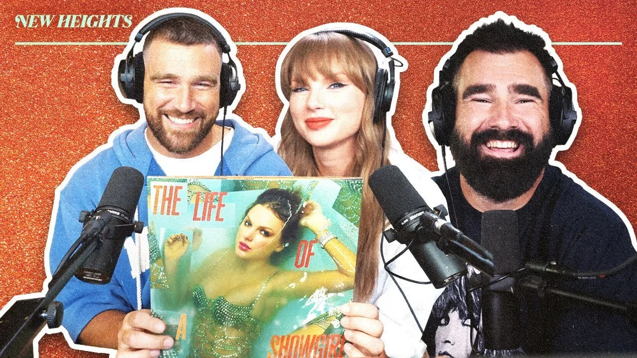 From the Largest Tour in the World  to the Podcast Mic 

Taylor Swift just did something big &mdash; she went on her boyfriend&rsquo;s (New Heights) podcast and announced her upcoming album release. Point being, she told her story, her way and throug