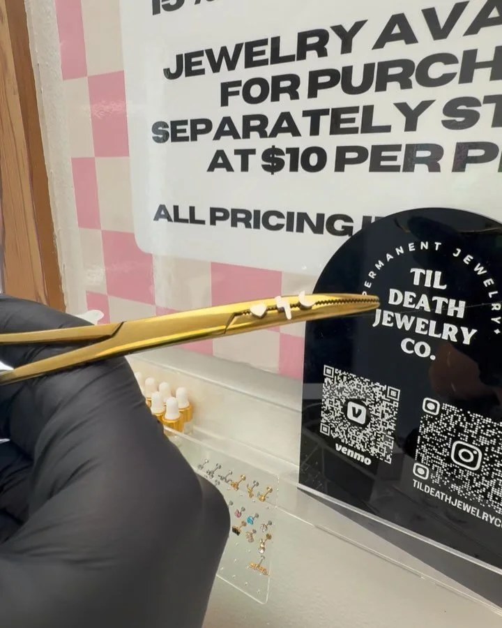 Bogo for $25 on lobes, flats, and helix! Get a piercing with standard jewelry and get a second piercing with a silver heart, lightening bolt, or moon jewelry for $25! 

Only applicable for two piercings on the same person - silver jewelry only 3 opti