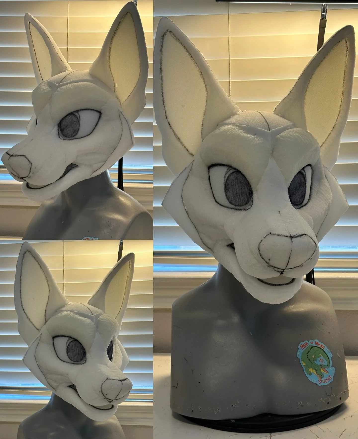 Can you guess what breed of dog this foambase is? 👀

This head is part of a Semi-Realistic project that&rsquo;ll be quite different from my usual rounded/toony style!
🌟 Comms open June 1st 🌟
.
.
#furry #fursuit #fursuitmaker #furryfandom #fursuitf