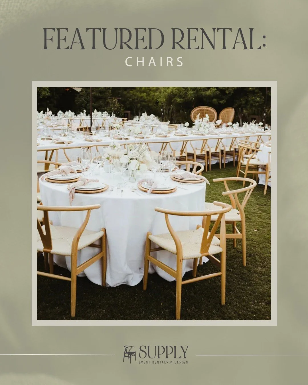 The right chair can totally transform your space&mdash;and we&rsquo;ve got options to match every vision. Whether you're dreaming of romantic ceremony seating or a standout reception setup, our collection has something for every aesthetic and budget!