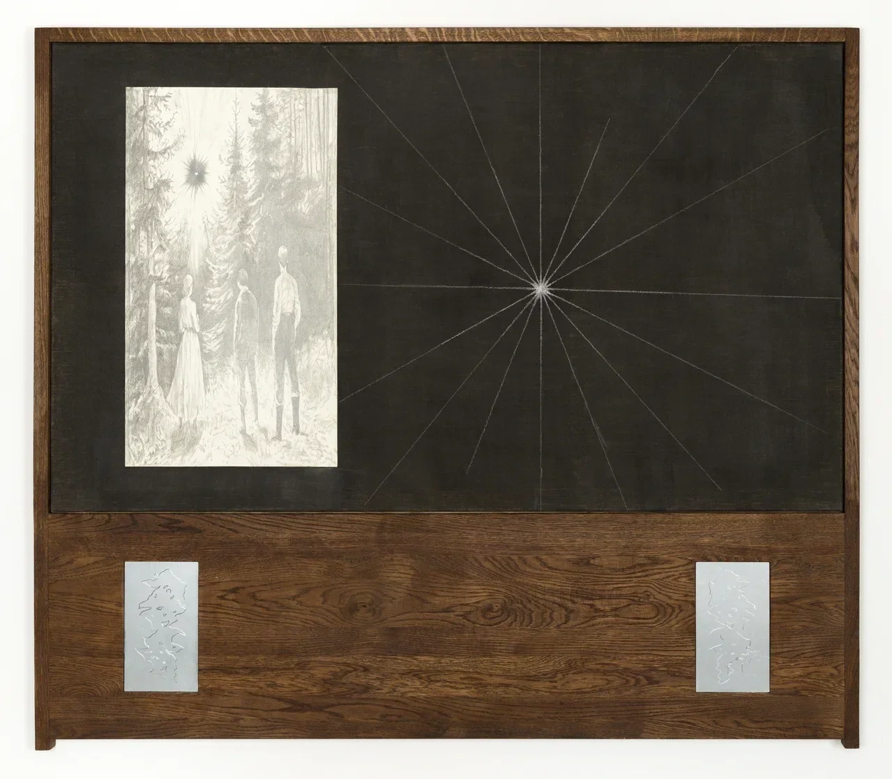 
143 x 125 см 
дуб, металл, металл с ручной
гравировкой, холст, акрил,
бумага, карандаш
Одигитрия 1, 2025
СЛАВА НЕСТЕРОВ - 650’000 ₽