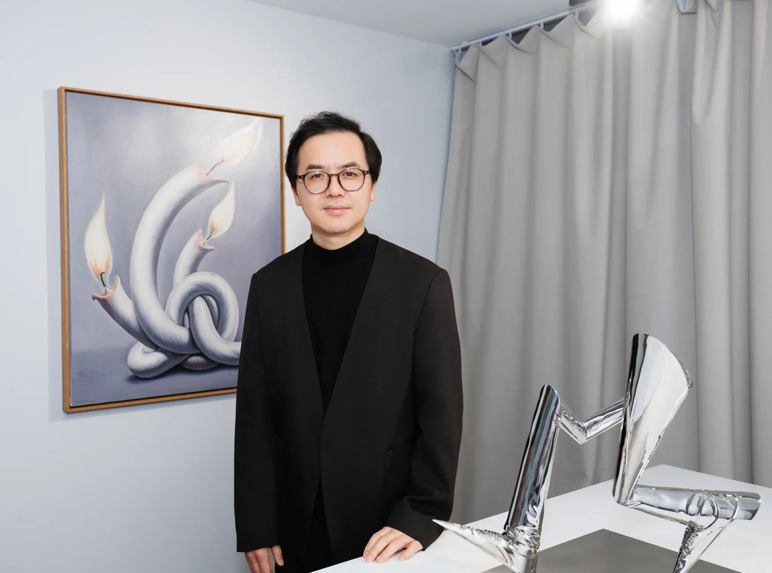 Chinese Artist Zhou Song at Robineau Art Gallery in Moscow , Russia 