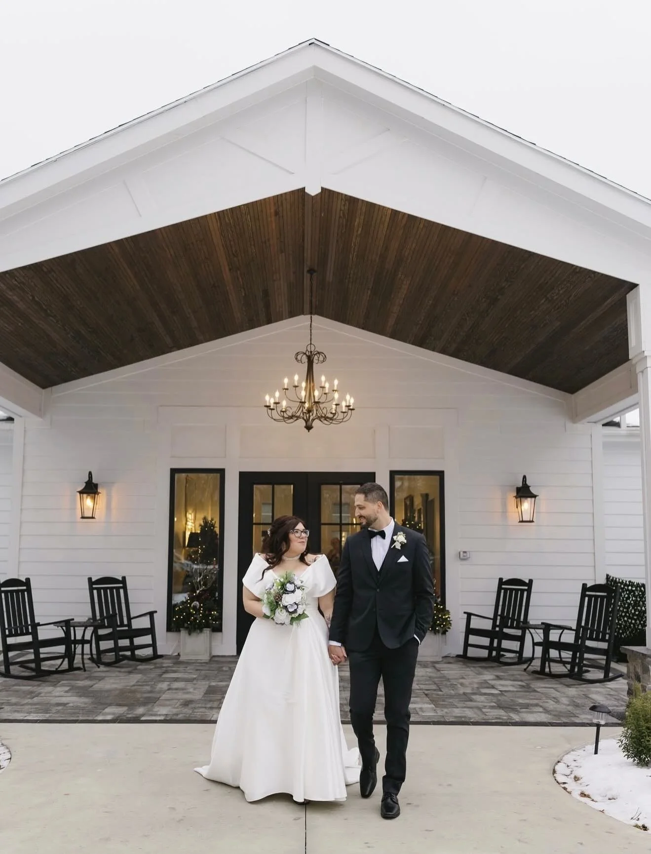 The perfect winter wedding at Whitehall Mansion. Snow covered landscaping❄️, twinkling tree lights🌲, and the stunning bride and groom🤍

#whitehallmansion #brockportny #winterwedding