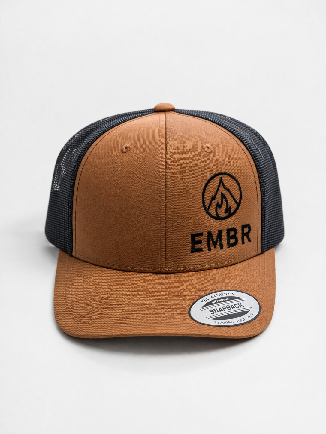 EMBR Trucker Hat Brown and Black
