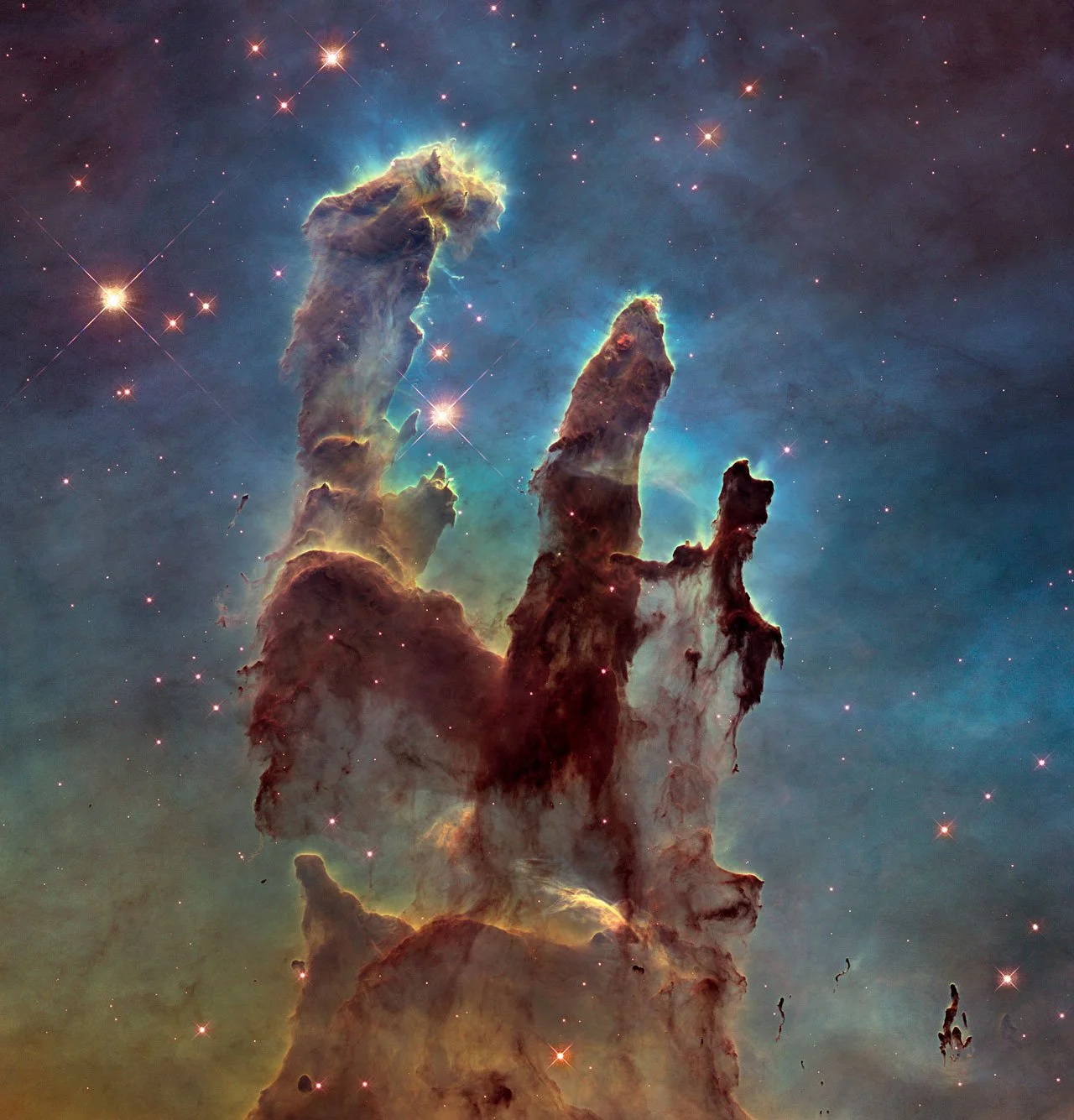 New view of the Pillars of Creation - NASA/ESA Hubble Space Telescope