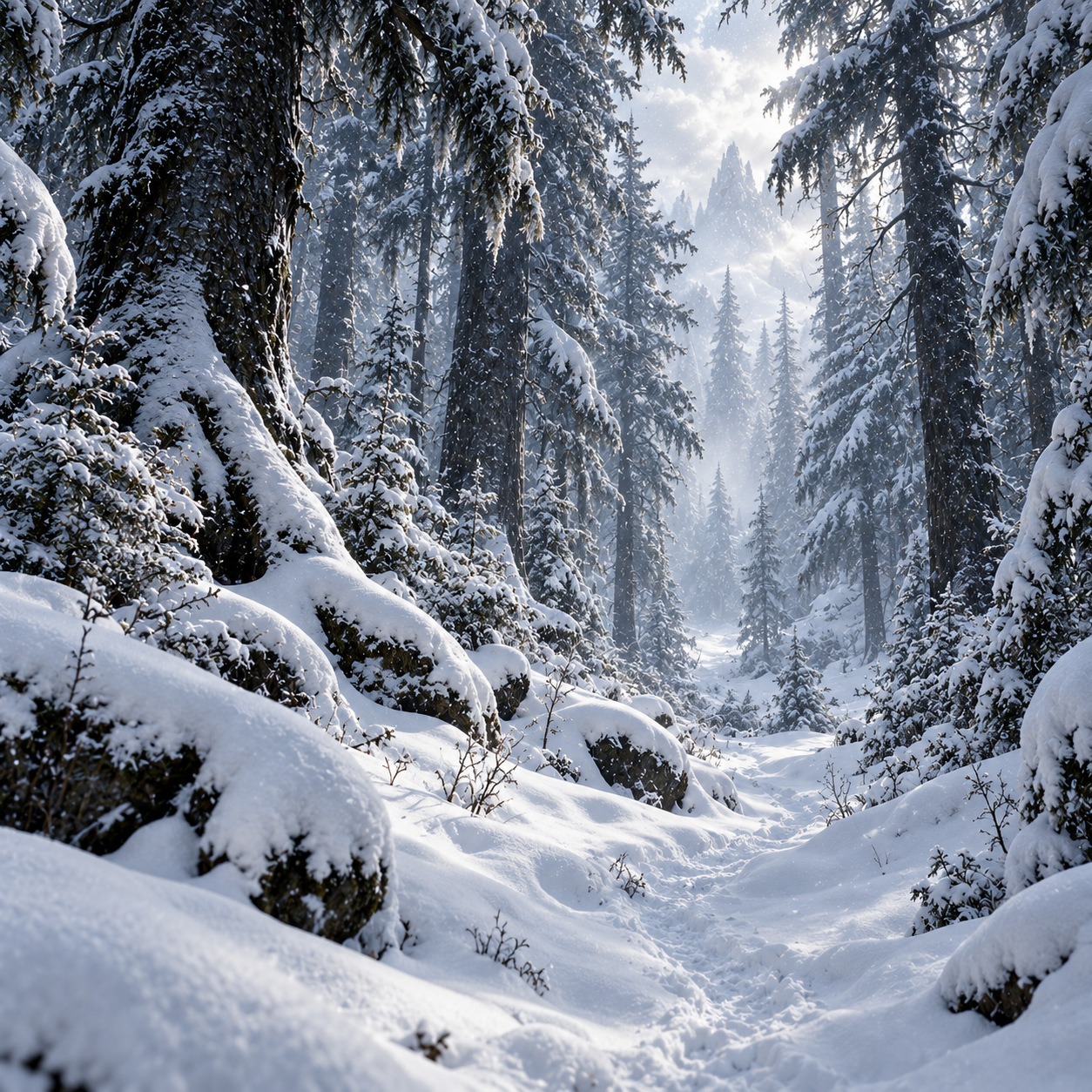 Misty Snowy Forest Trail.png