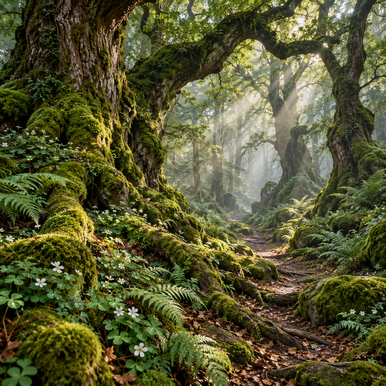 Misty Moss-Covered Woodland Path.png