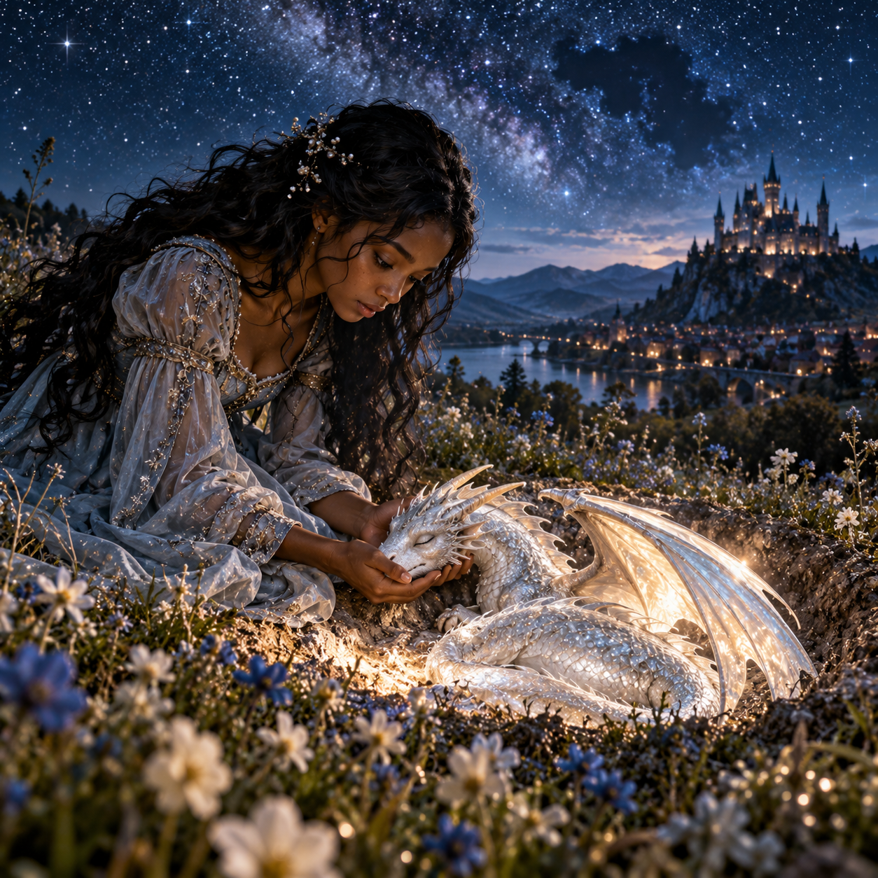 Starlit Tenderness_ Woman and Dragon.png