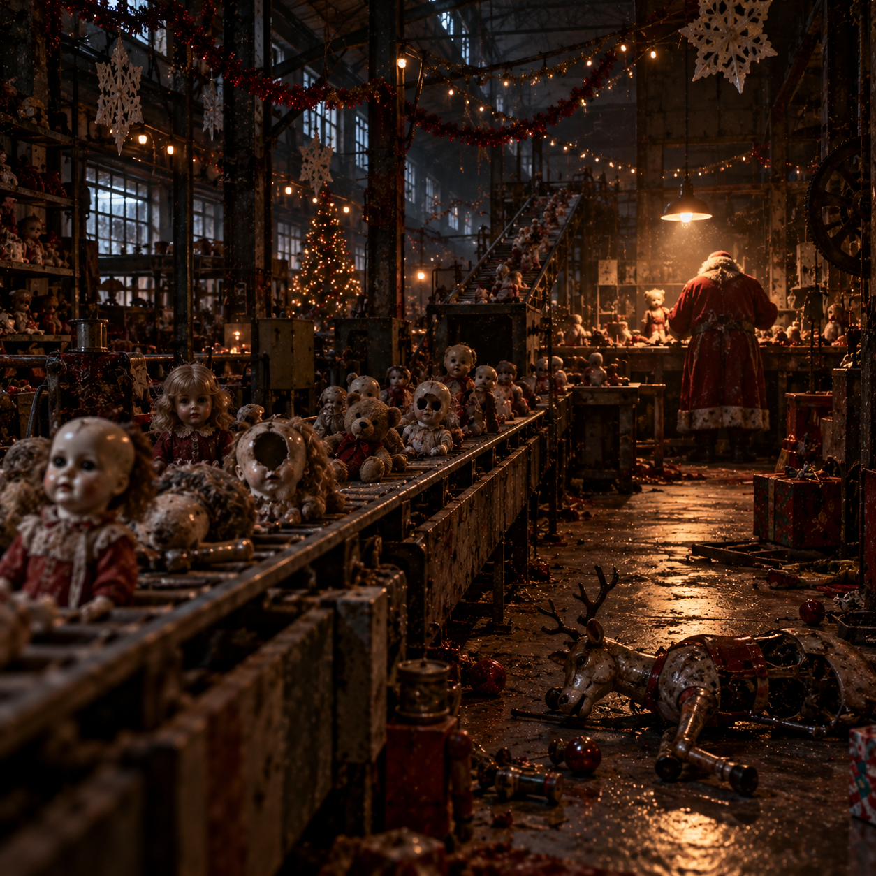 Abandoned Christmas Toy Factory at Night.png