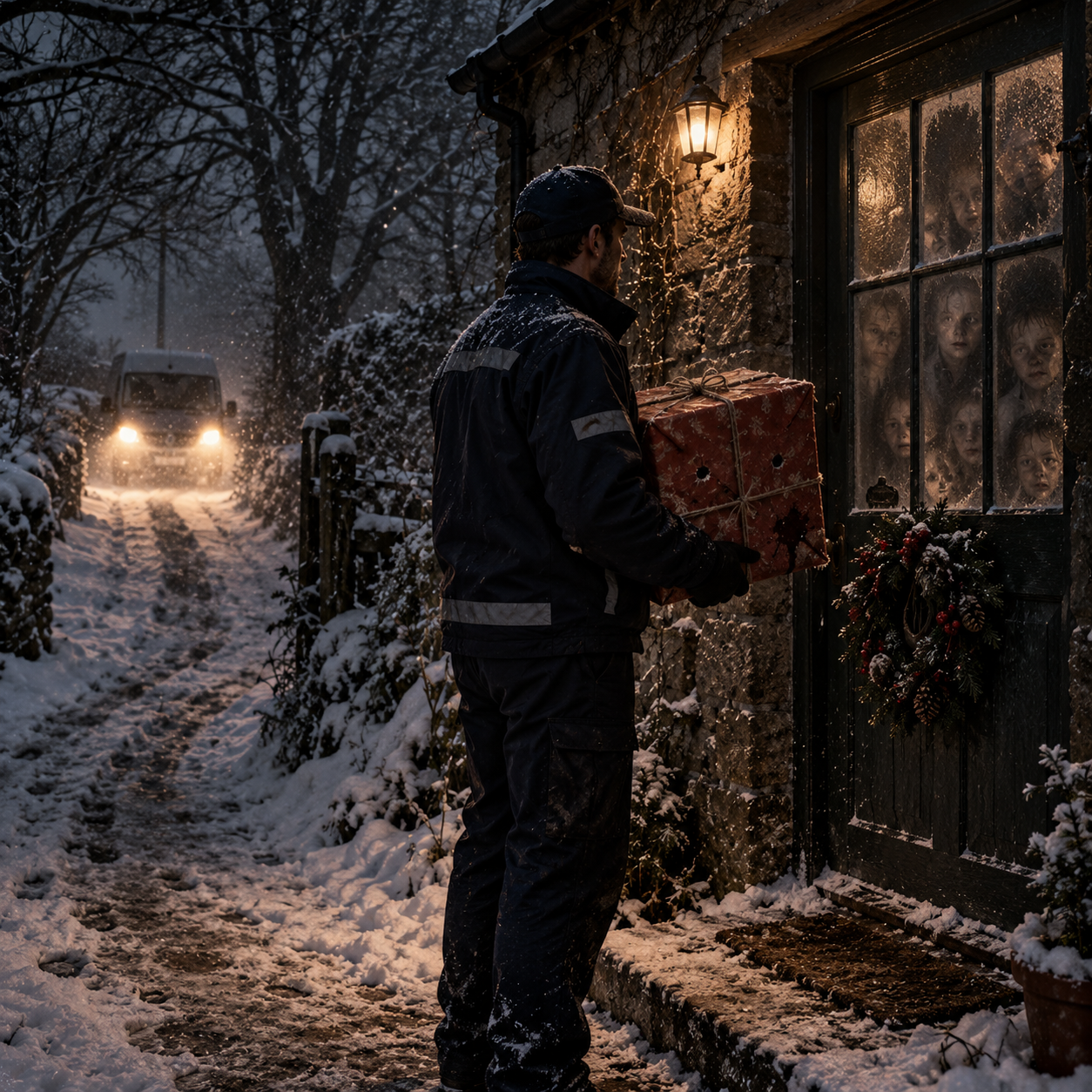 Ghostly Delivery on a Snowbound Lane.png