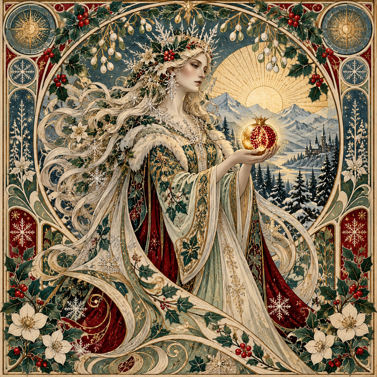 Winter Queen with Golden Pomegranate.png