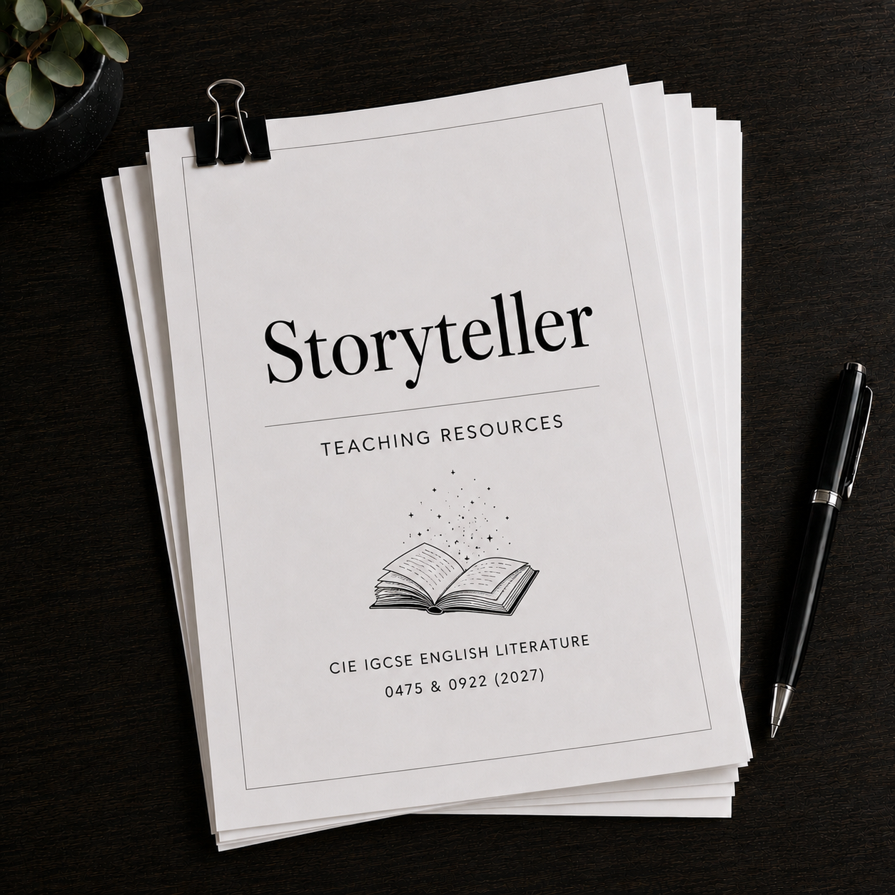 Storyteller by Liz Lochhead Teaching Resources