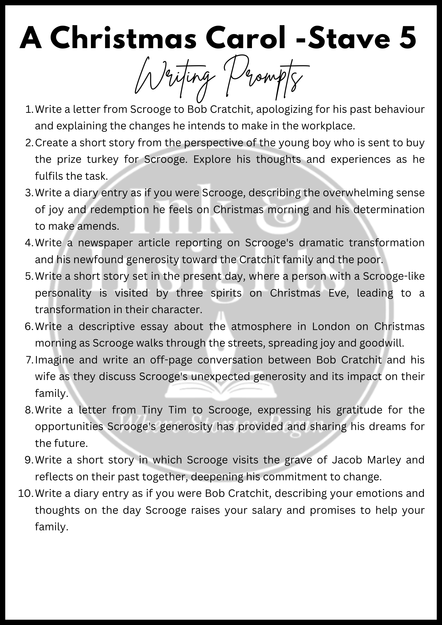 A Christmas Carol Stave 5 Creative Writing Prompts.png