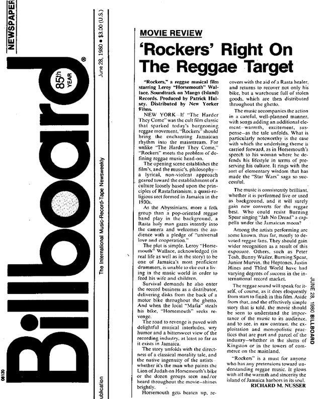 Billboard Magazine June 28, 1980