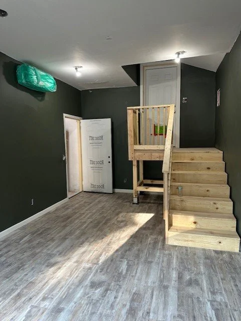 garage stairs flooring painting