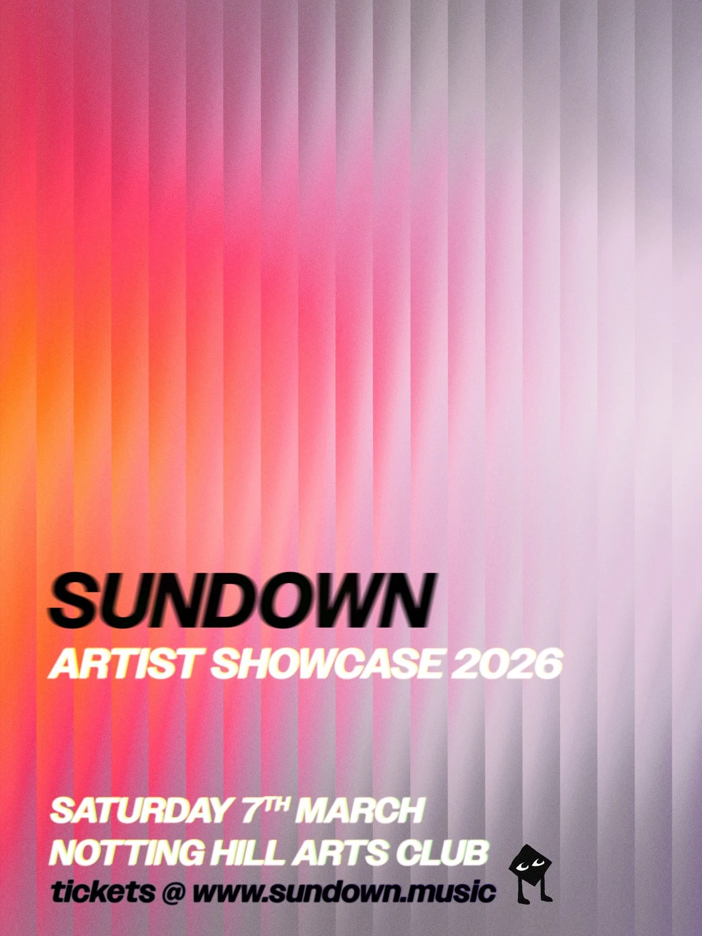 TICKETS ARE NOW LIVE 🤩 The Annual Sundown Studios Artist Showcase @ Notting Hill Arts Club. 

If you were at last year&rsquo;s SOLD OUT event.. you already know this is not one to miss. 

GET EM BEFORE THEY GO 😮&zwj;💨

LINEUP NEXT WEEK. 

Tickets 