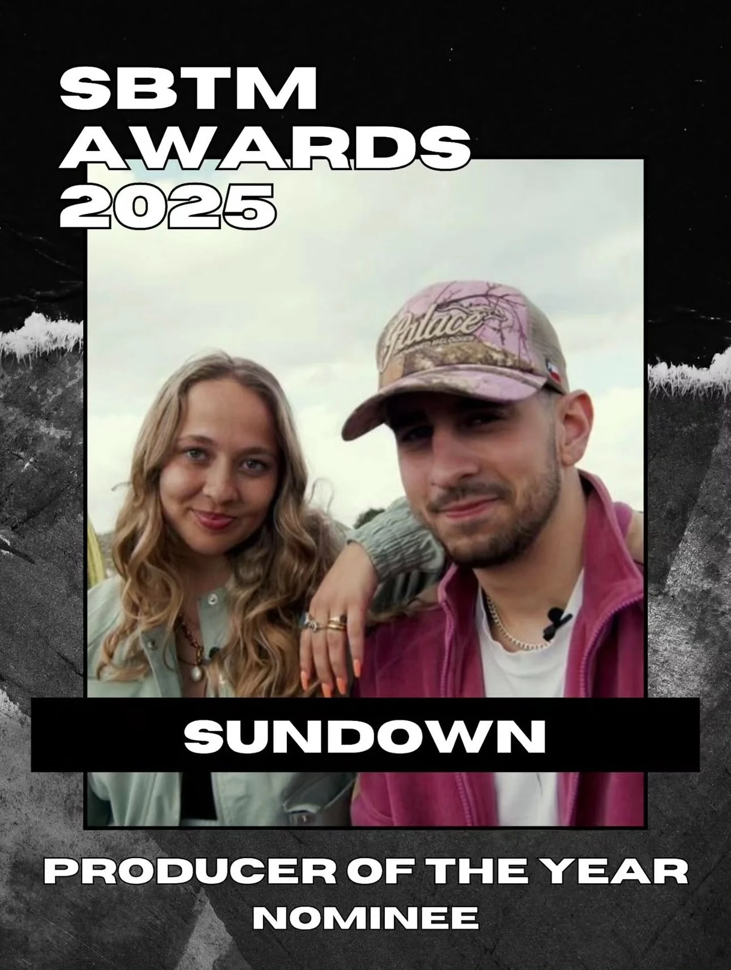 WE ARE NOMINATED FOR AN AWARD 🏆 Thank you so much to @songsbehindthemusic for the support and recognition. &amp; YOU can vote for us now!!! LINK IN BIO 🫵 

&lsquo;PRODUCER OF THE YEAR&rsquo; has a nice ring to it 🤩🤩