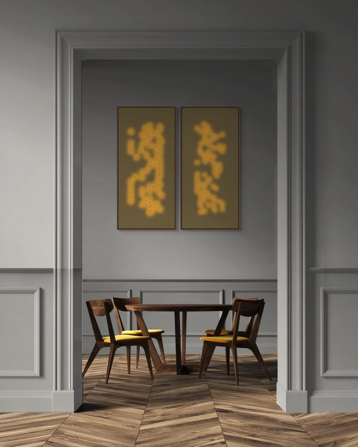 LYRICAL PATTERNS &mdash; where words unravel into rhythm, light, and quiet emotion ✨

The Lyrical Patterns Collection encodes poetry, prose, and classical writing into abstract visual form.

Each piece carries the hidden cadence of language &mdash; a