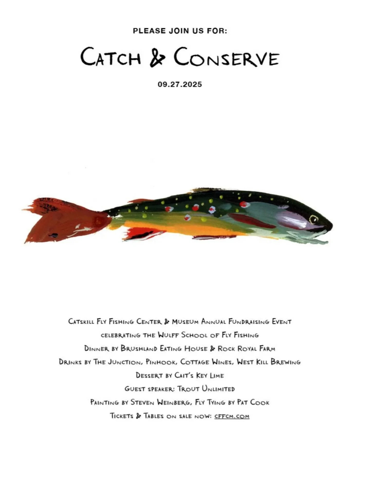 Support @catskillflyfishingmuseum with a fun night out this Saturday! Tickets at https://crm.bloomerang.co/HostedDonation?ApiKey=pub_23989aa7-ddc1-11ec-be05-02d341daa68d&amp;WidgetId=21326848