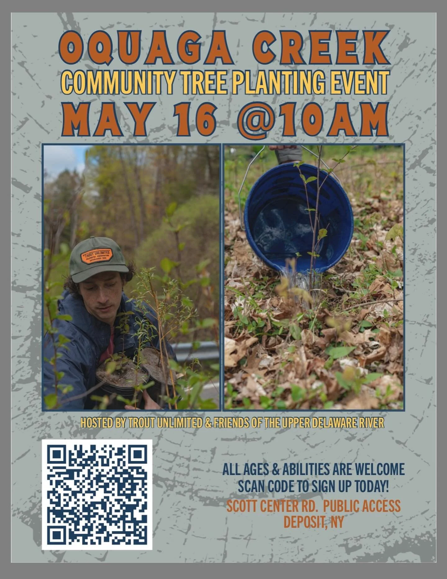 Join Friends of the Upper Delaware for a tree planting event on May 16!
