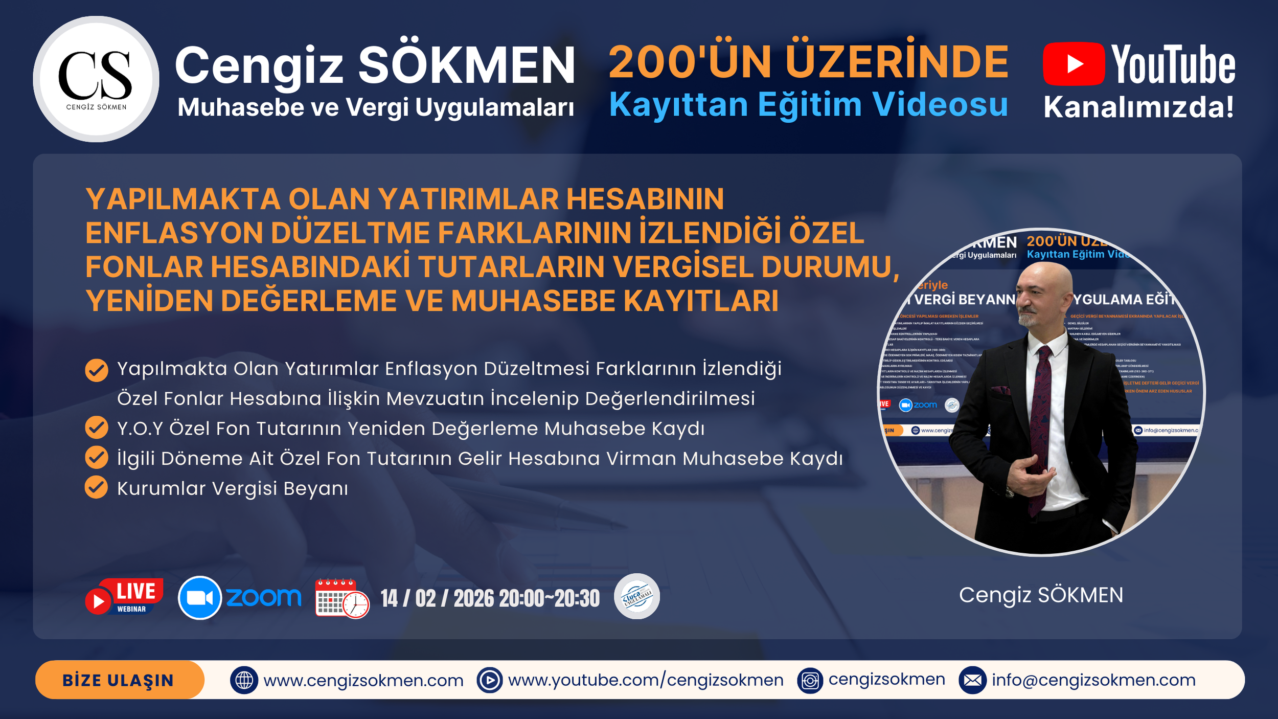 Yapılmakta Olan Yatırımlar Enflasyon Düzeltmesi Farkları, Yeniden Değerleme, Kurumlar Vergisi Beyanı