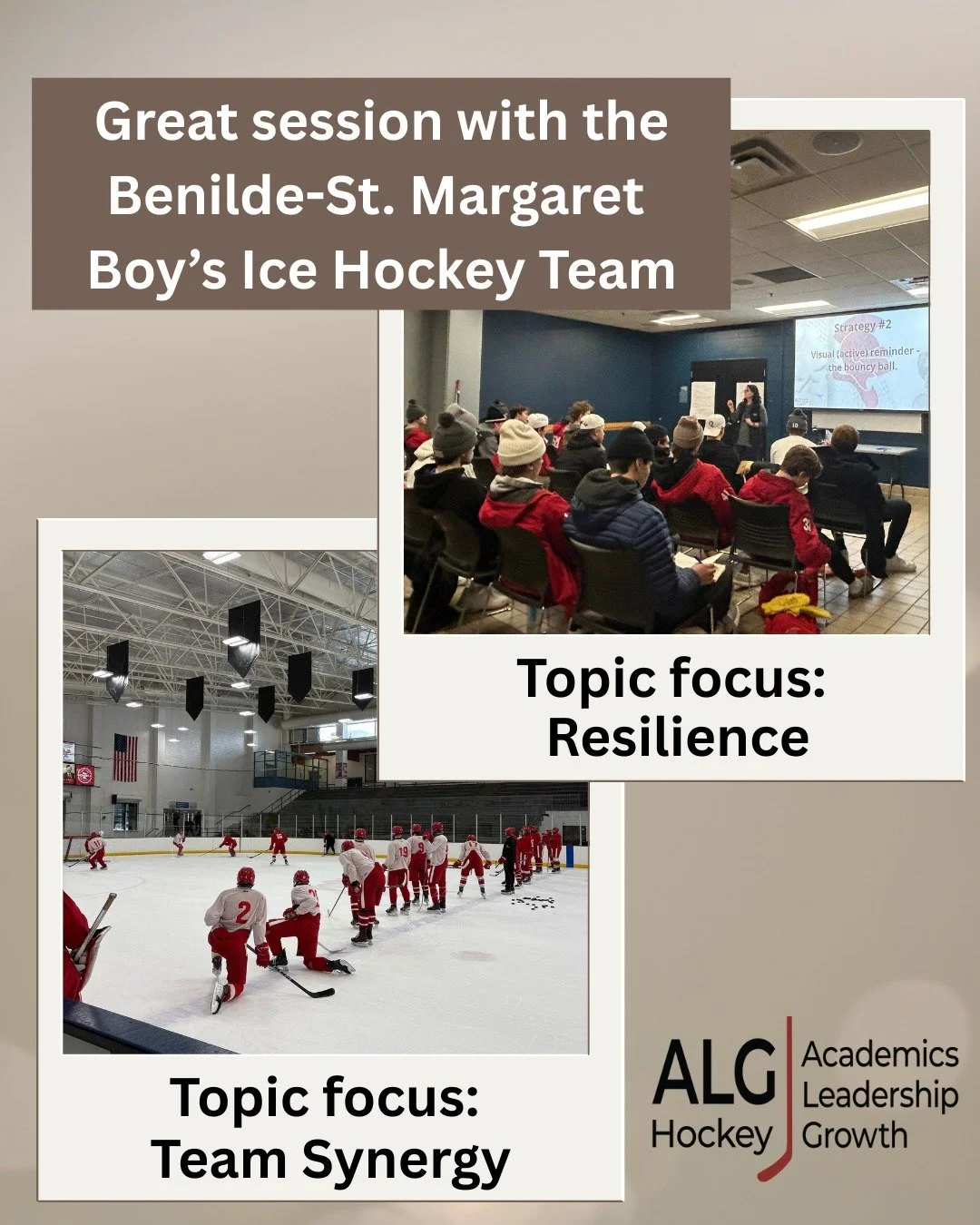 It has been such a pleasure collaborating with @thefortisacademy to bring mental performance to the Benilde - St. Margaret Boy's Ice Hockey Team.

Over 2 sessions, we have focused on what makes an elite team (including serving one another and synergy