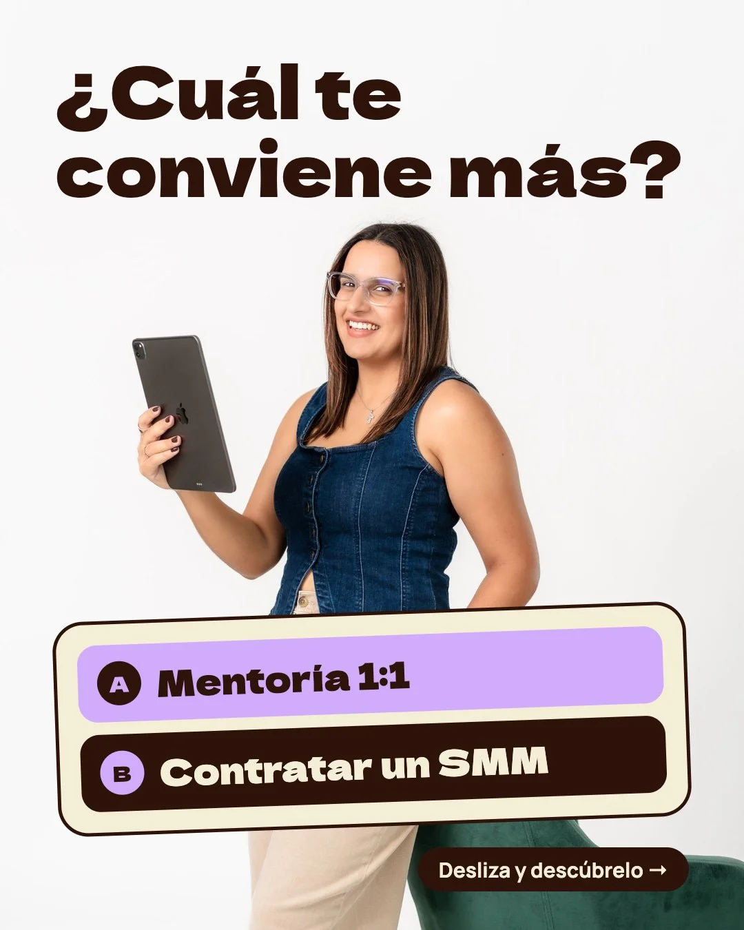 &iquest;Aprender a manejar tus redes o que alguien lo haga por ti? 🤔

Las dos opciones funcionan. La clave est&aacute; en elegir la que encaja con tu tiempo, tu presupuesto y la etapa de tu negocio.

&iquest;Ya sabes cu&aacute;l es la tuya? Escr&iac