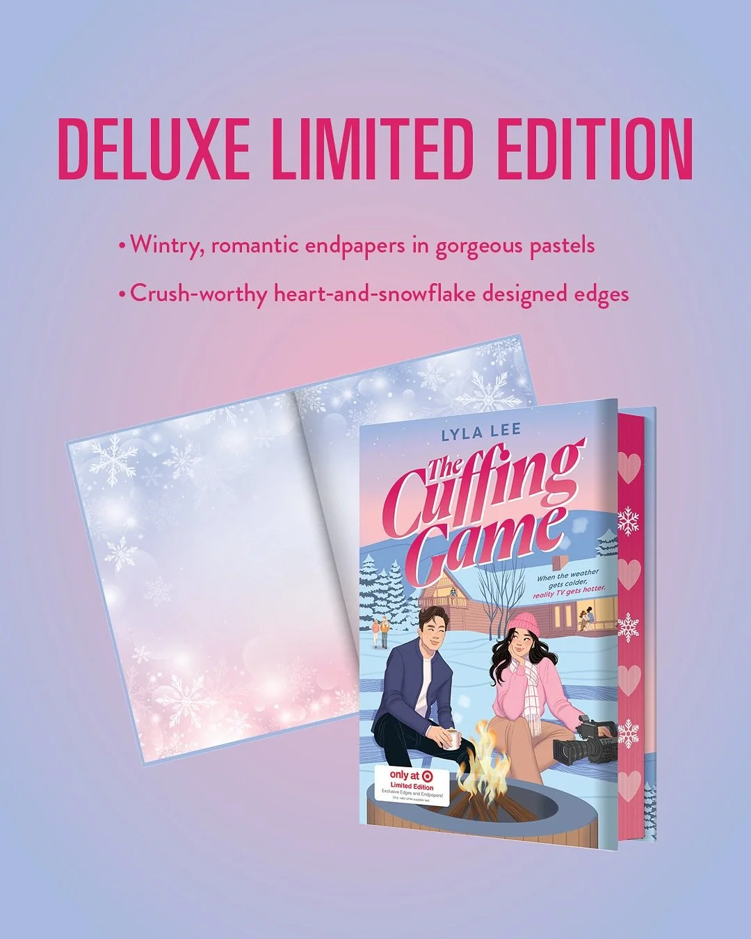 I thought only Taylor Swift got deluxe editions&hellip; 😭💖 But for the very first time, one of my books is getting a U.S. sprayed-edges edition! The Target Exclusive Edition of #thecuffinggame will have these gorgeous edges&mdash;and it&rsquo;s arr