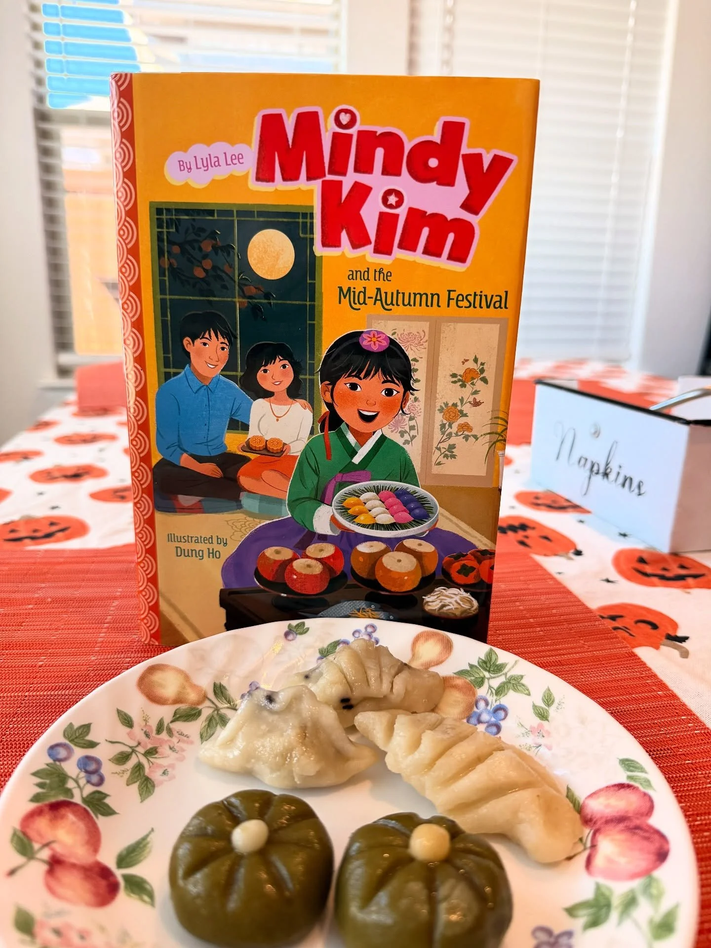 Happy Mid-Autumn Festival from Mindy&rsquo;s family and mine! 🌕🍂 H and I celebrated the way we usually do, by making songpyeon (traditional moon-shaped rice cakes) from scratch. We made a slight miscalculation with the ingredients that bleached the