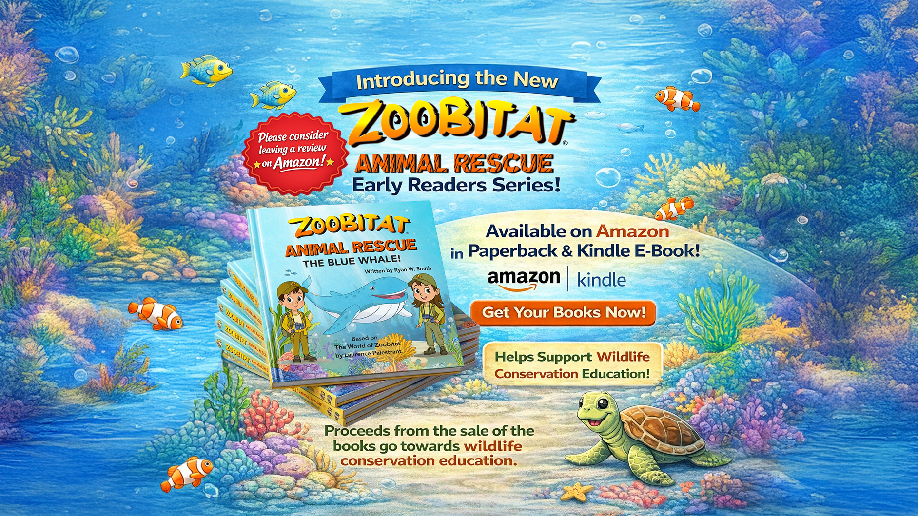 Zoobitat Early Reader Series available on Amazon and Kindle for Kids Books on Wildlife Education and Decodable STEM Literacy tools