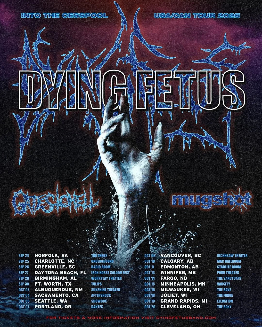 Dying Fetus Unleashes “Into the Cesspool” North American Tour