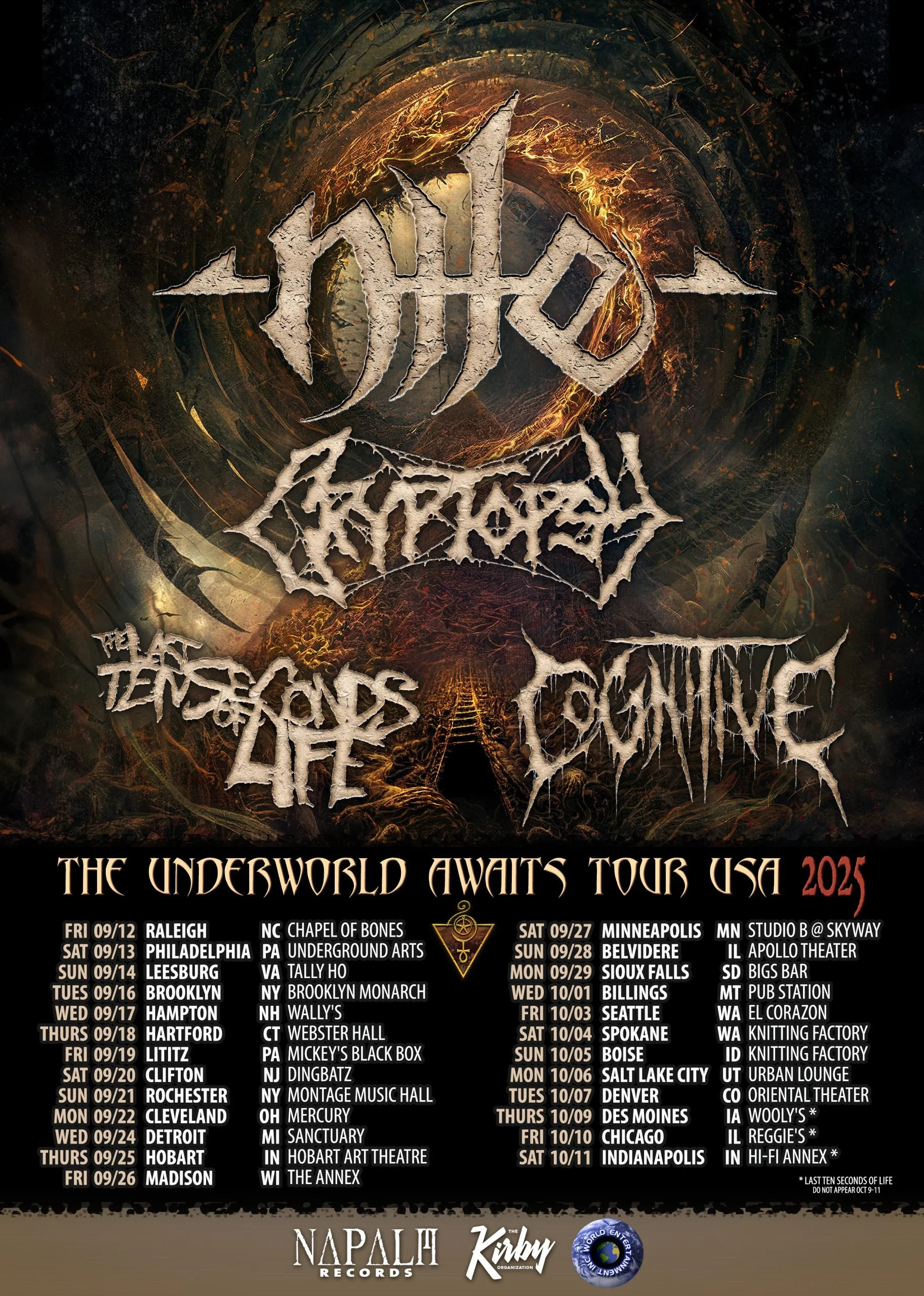 Nile and Cryptopsy Embark on 'The Underworld Awaits' U.S. Tour