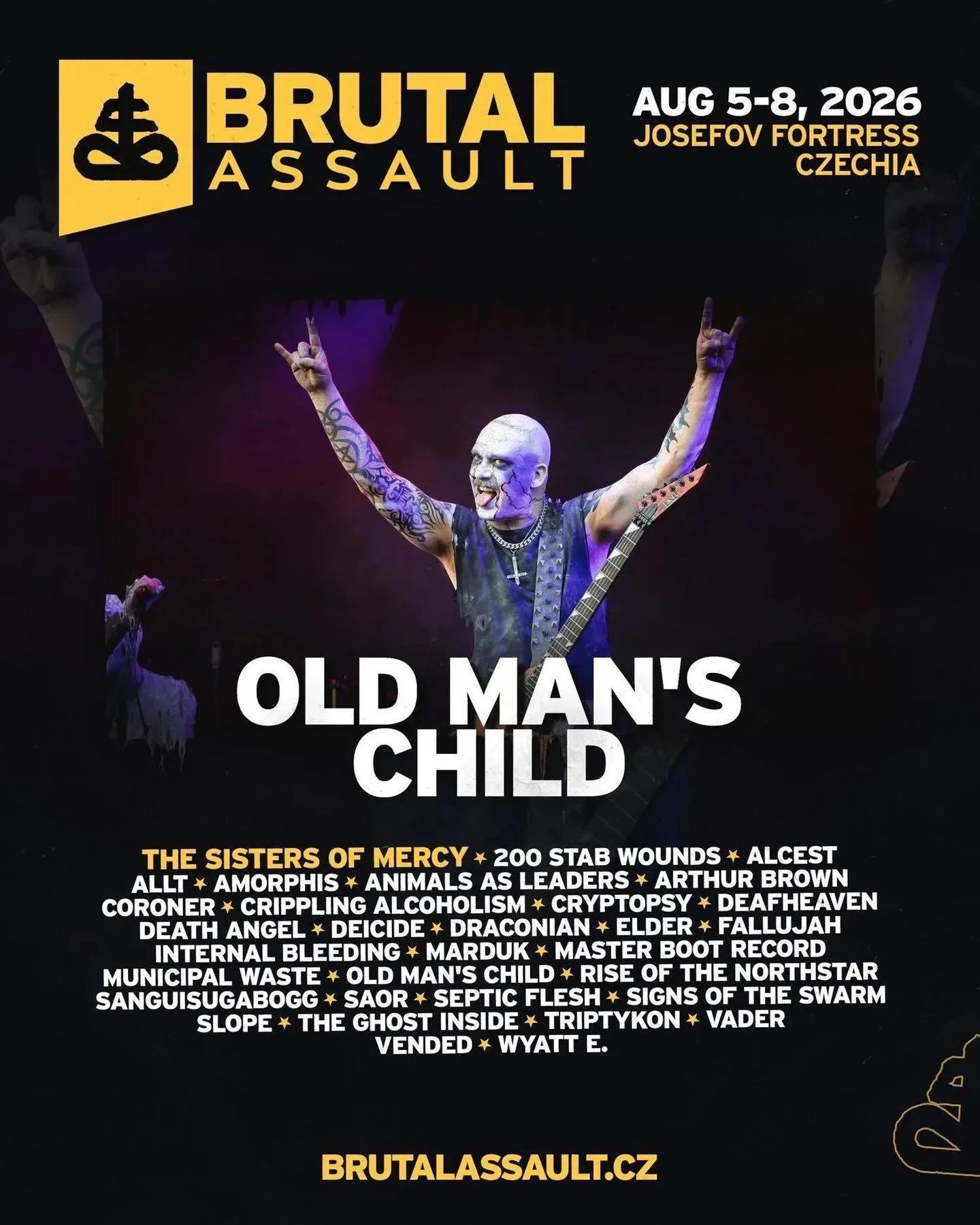 Old Man&rsquo;s Child Returns to the Stage at Brutal Assault 2026: After more than two decades away from the stage, Old Man&rsquo;s Child will make 
their long-awaited live comeback at Brutal Assault 2026, one of Europe&rsquo;s 
most important extrem