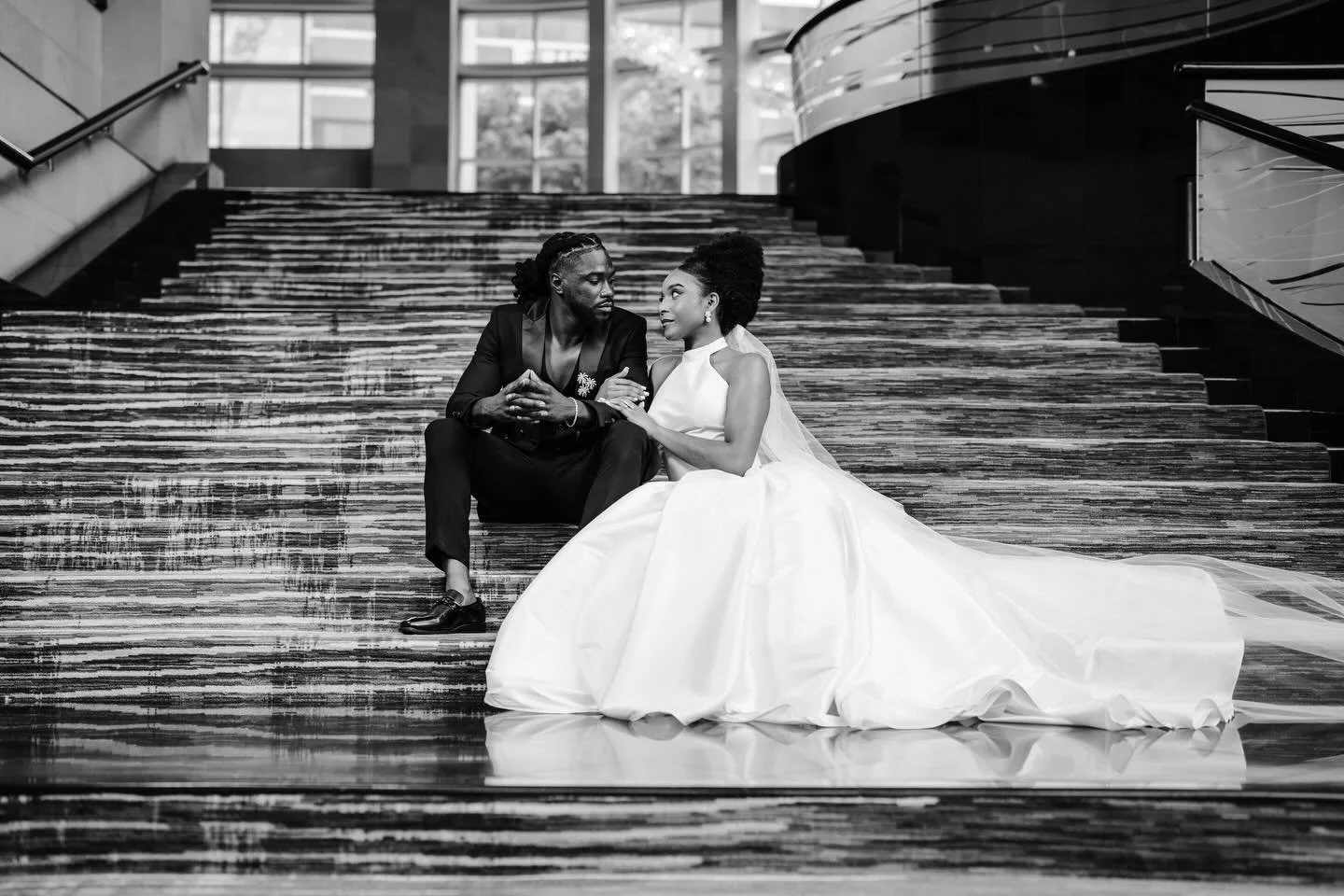 Stripping it down to black and white reminds us what this was always about&hellip;
The feeling. The connection. The moment.

No distractions. Just real.
Now accepting 2026 &amp; 2027 wedding invitations.
.
.
.
Event @bokehphotosummit 
Model @thejoanv