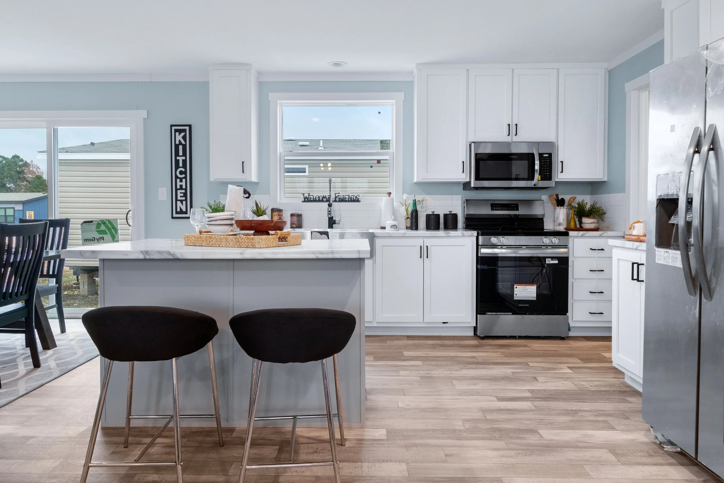 Spacious kitchen in a manufactured home for sale at Homestead San Antonio in San Antonio, TX