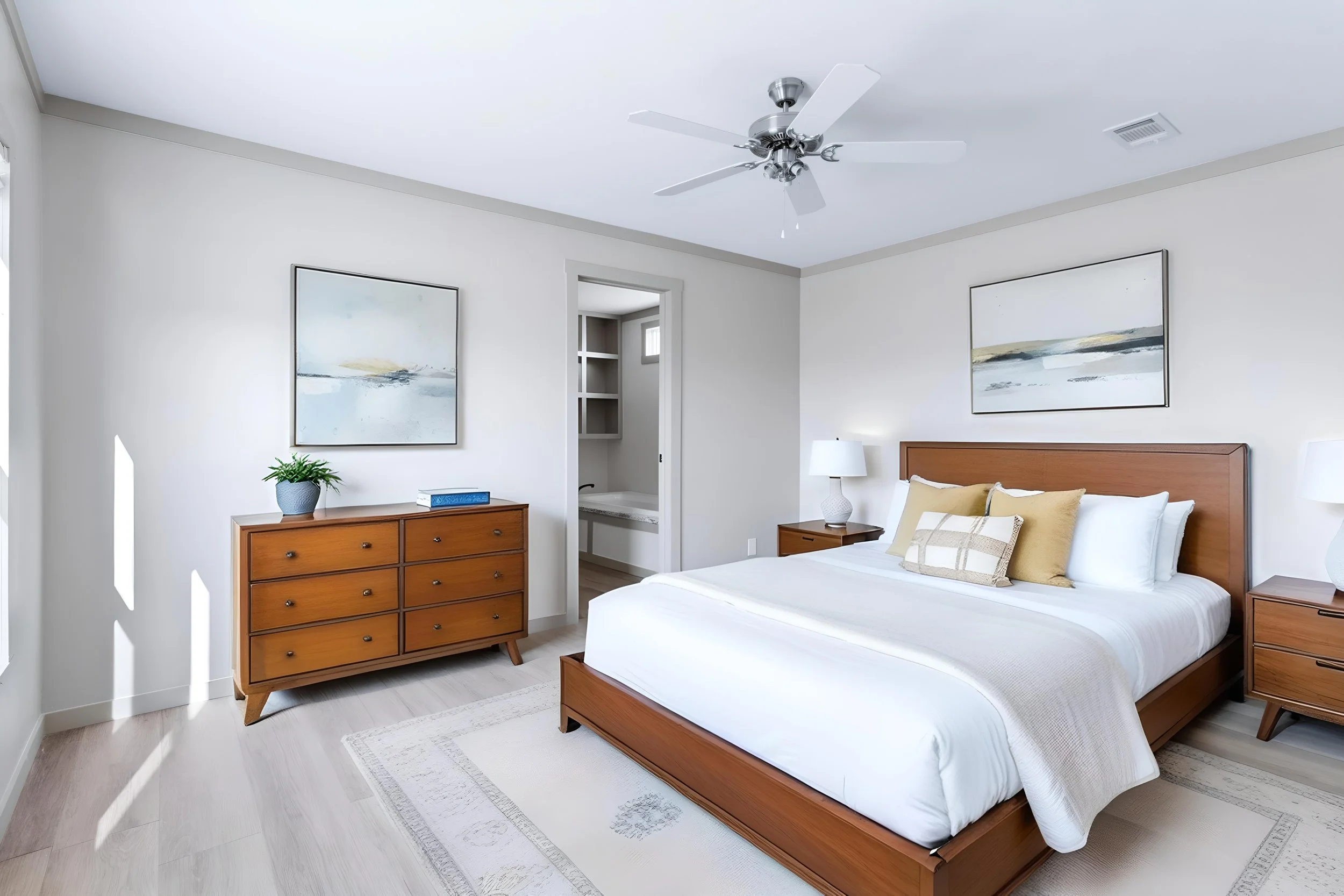 Marathon Homes San Antonio bedroom of a single wide manufactured home