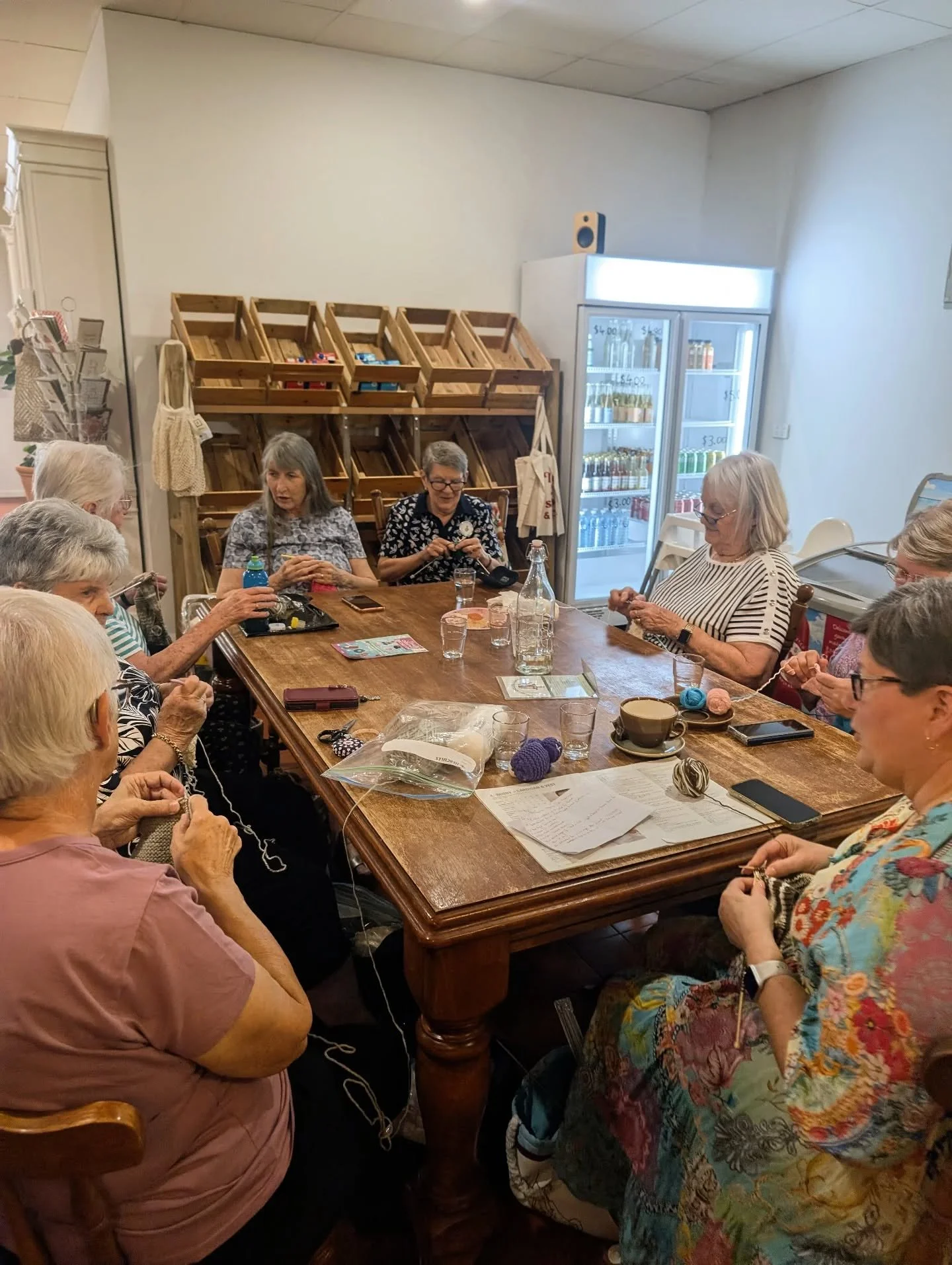 There&rsquo;s something really special about seeing our space filled with connection. 🧶☕

We love having our local knitting club join us at the cafe &mdash; such a beautiful group of women coming together each week to chat, create, and support what 