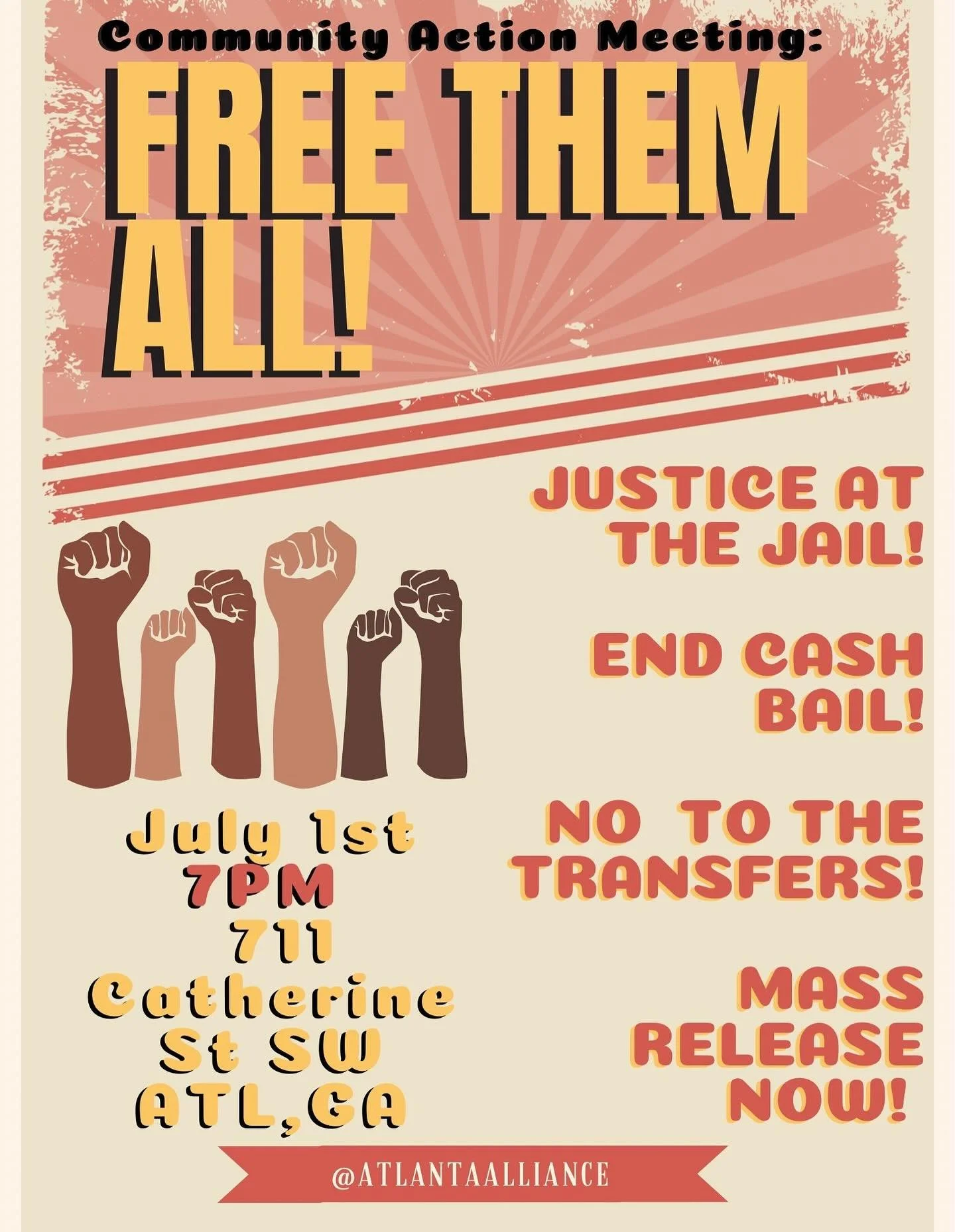📣TONIGHT📣

Join our community action meeting tonight, July 1st from 7-8:30 PM at 711 Catherine Street SE (entrance on Maryland Street side) 

We&rsquo;re a Black-led, left-led organization fighting for justice, freedom, and dignity for all working 