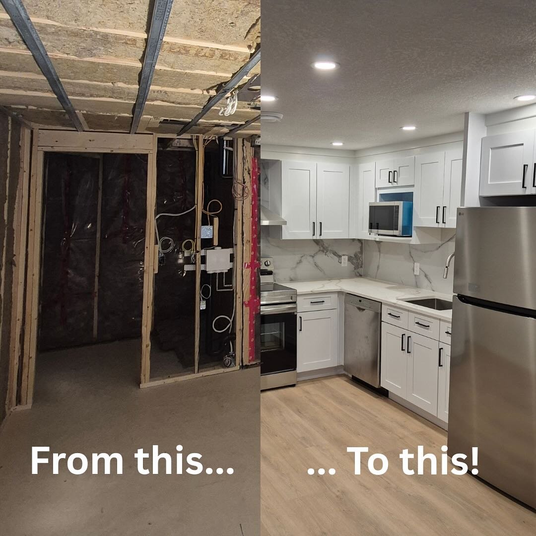 We were really excited for this recent basement development project.

We added a secondary suite to this existing short-term rental (STR)/Airbnb unit in Calgary. 

With some careful planning, we were able to create more livable space and added comfor