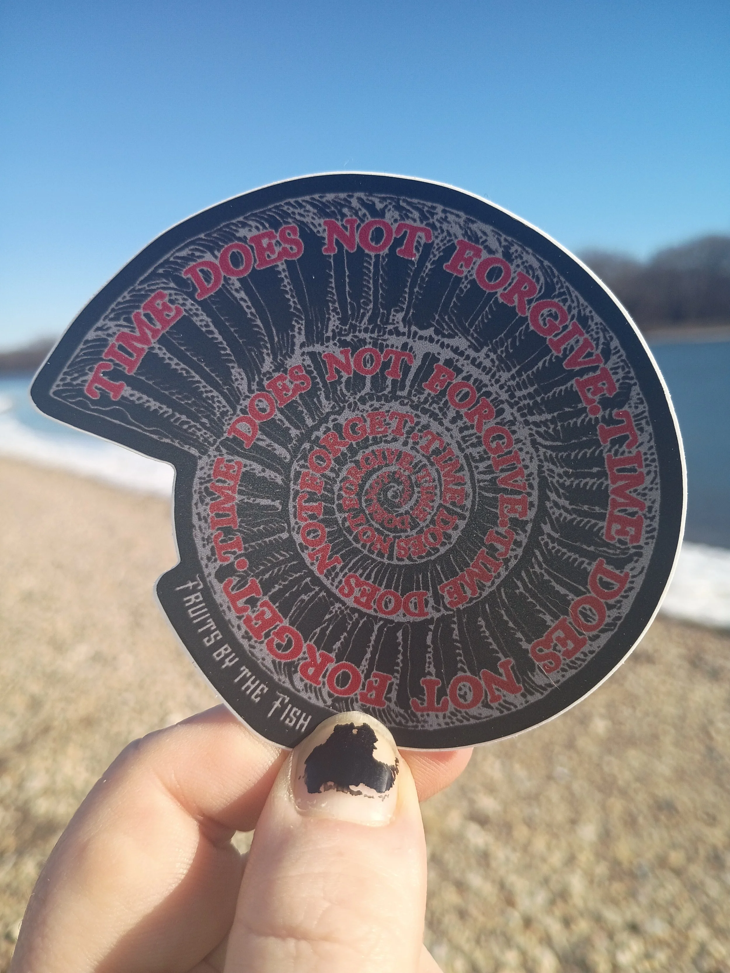 Time Will Not Forget Fossil Waterproof Sticker