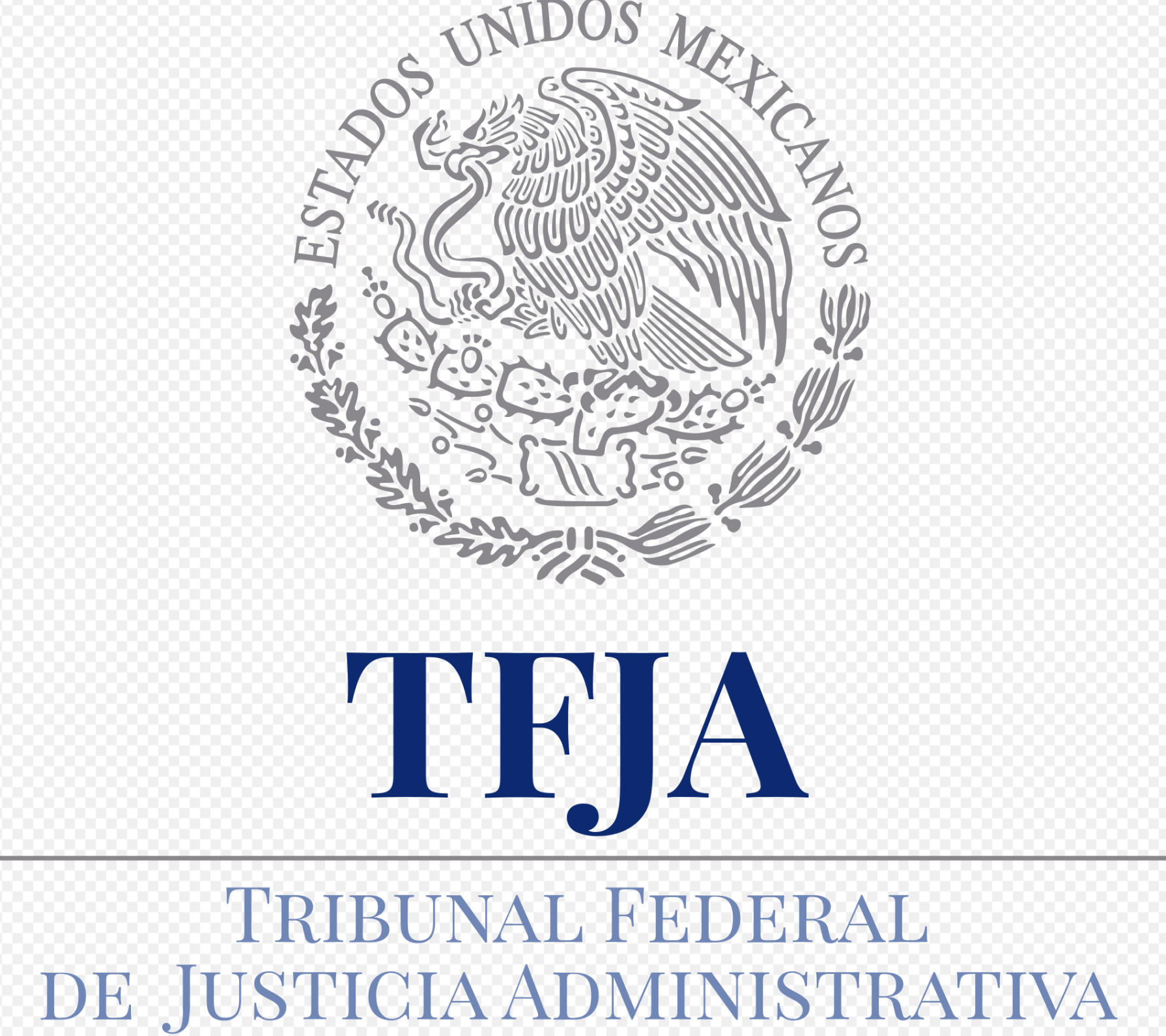 Emblema del Poder Judicial de la Federación en México con la inscripción 'TRIBUNAL FEDERAL DE JUSTICIA ADMINISTRATIVA'.