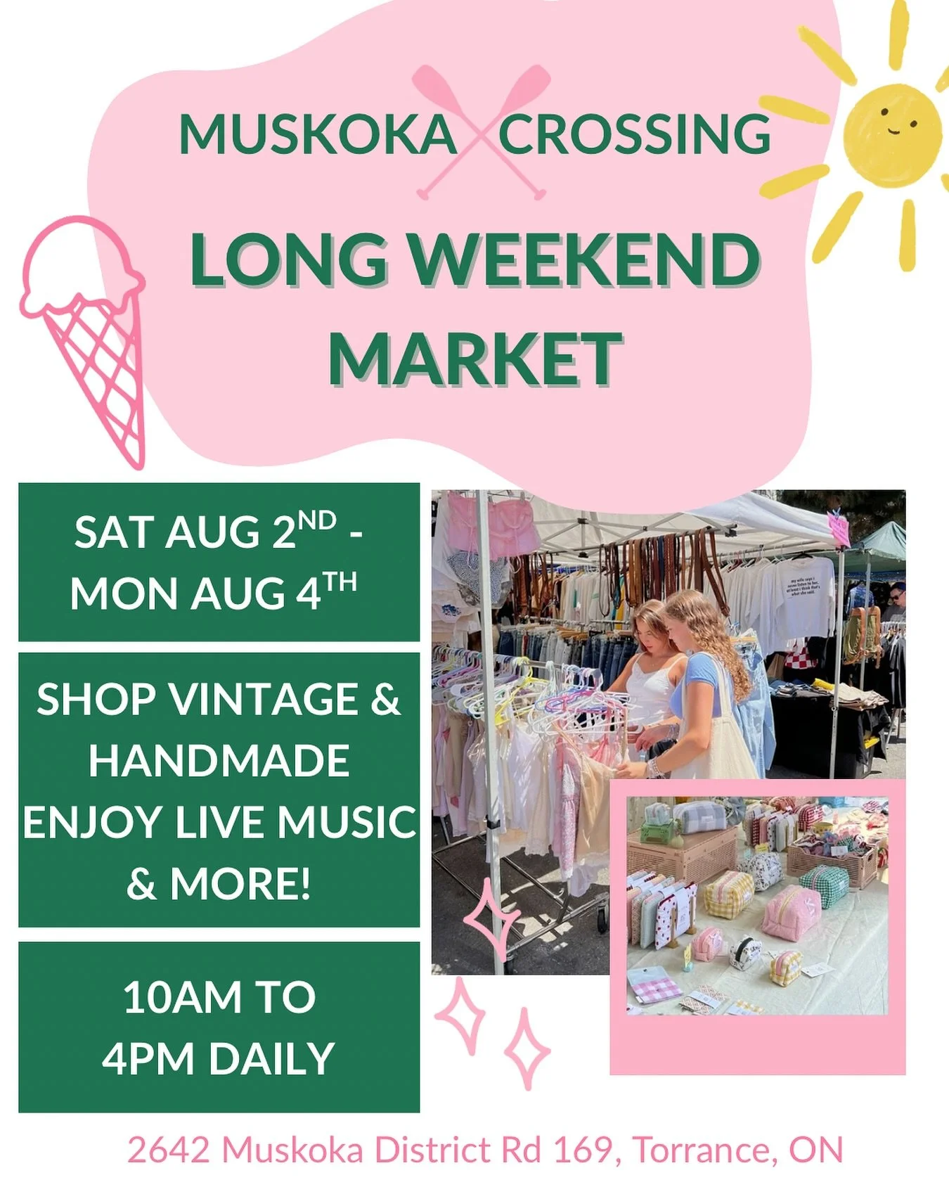 We&rsquo;re doing it all over again &ndash; and you&rsquo;re invited! 🌲☀️🌊🛶✨ Our August Long Weekend Market is rolling in from Saturday, August 2 to Monday, August 4, 10&ndash;4 daily &mdash; and it&rsquo;s shaping up to be another unforgettable w