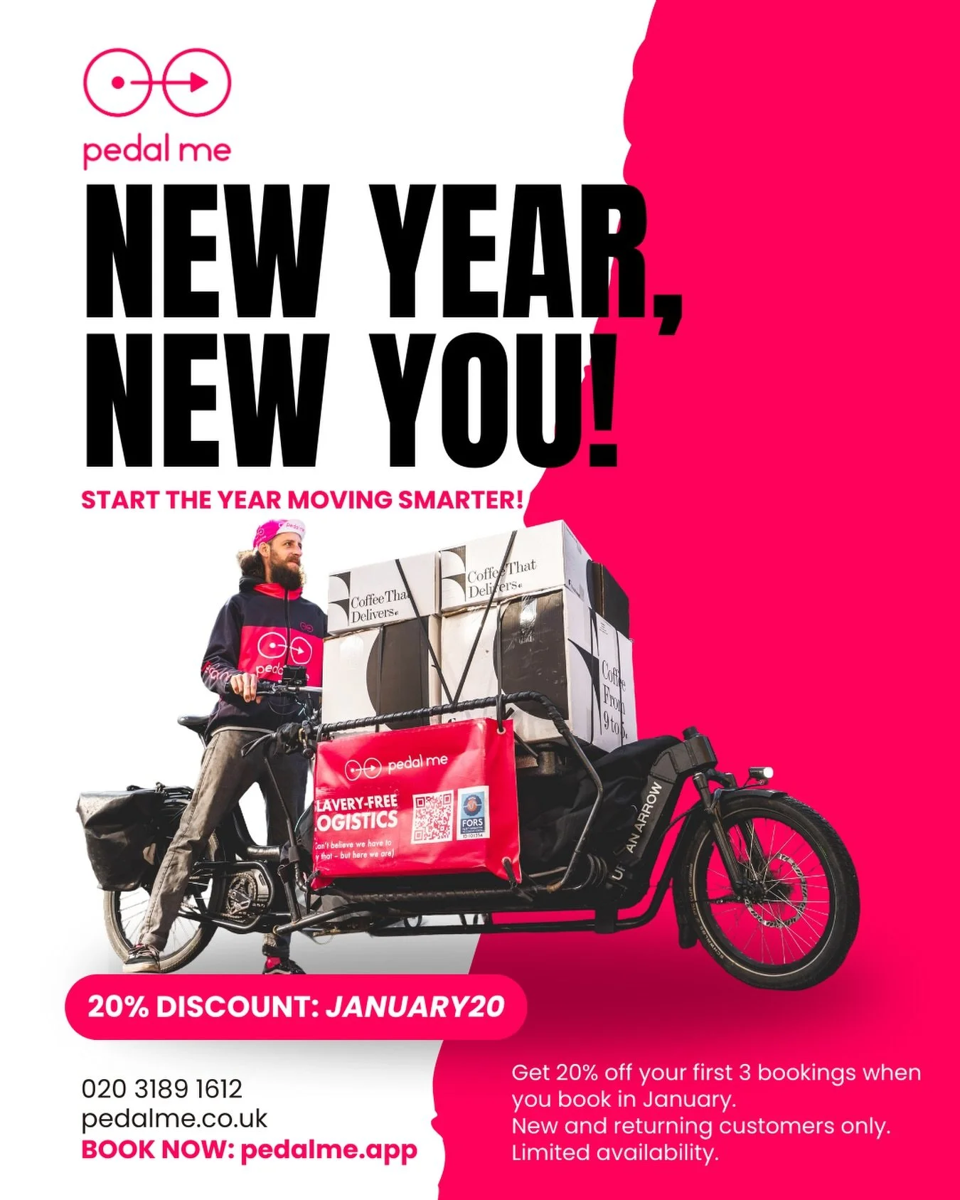 January always brings big plans.

Better habits. Better systems. Less friction.

If your delivery setup still feels slow, clunky, or built for another era, this is your cue to rethink it. We move goods across London every day with a system designed f