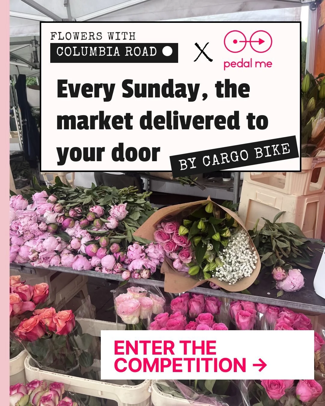 We need a name 🌷
 
 Our flower delivery service is brand new.. so new it doesn&rsquo;t have a name yet.

Every Sunday we cycle fresh flowers from Columbia Road to doors across London: picked that morning, carried by bike, handed over by a person.

N