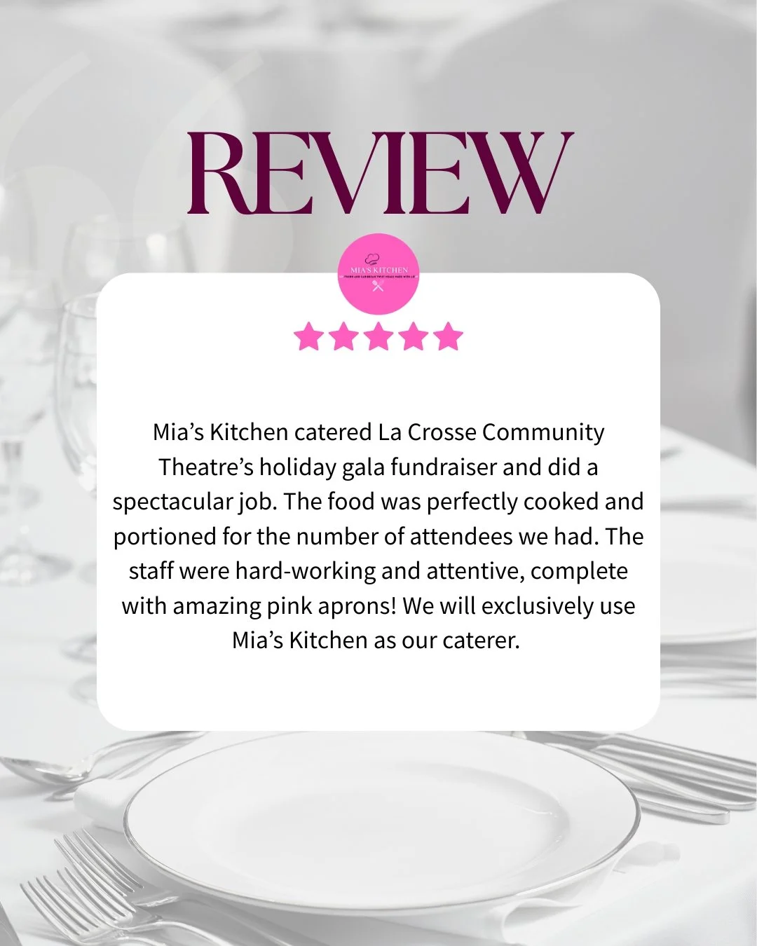 When clients become family. 💗

La Crosse Community Theatre trusted us with their holiday gala fundraiser, and moments like these remind us why we do what we do. It's not just about the food (though that perfectly cooked, well-portioned spread was ch