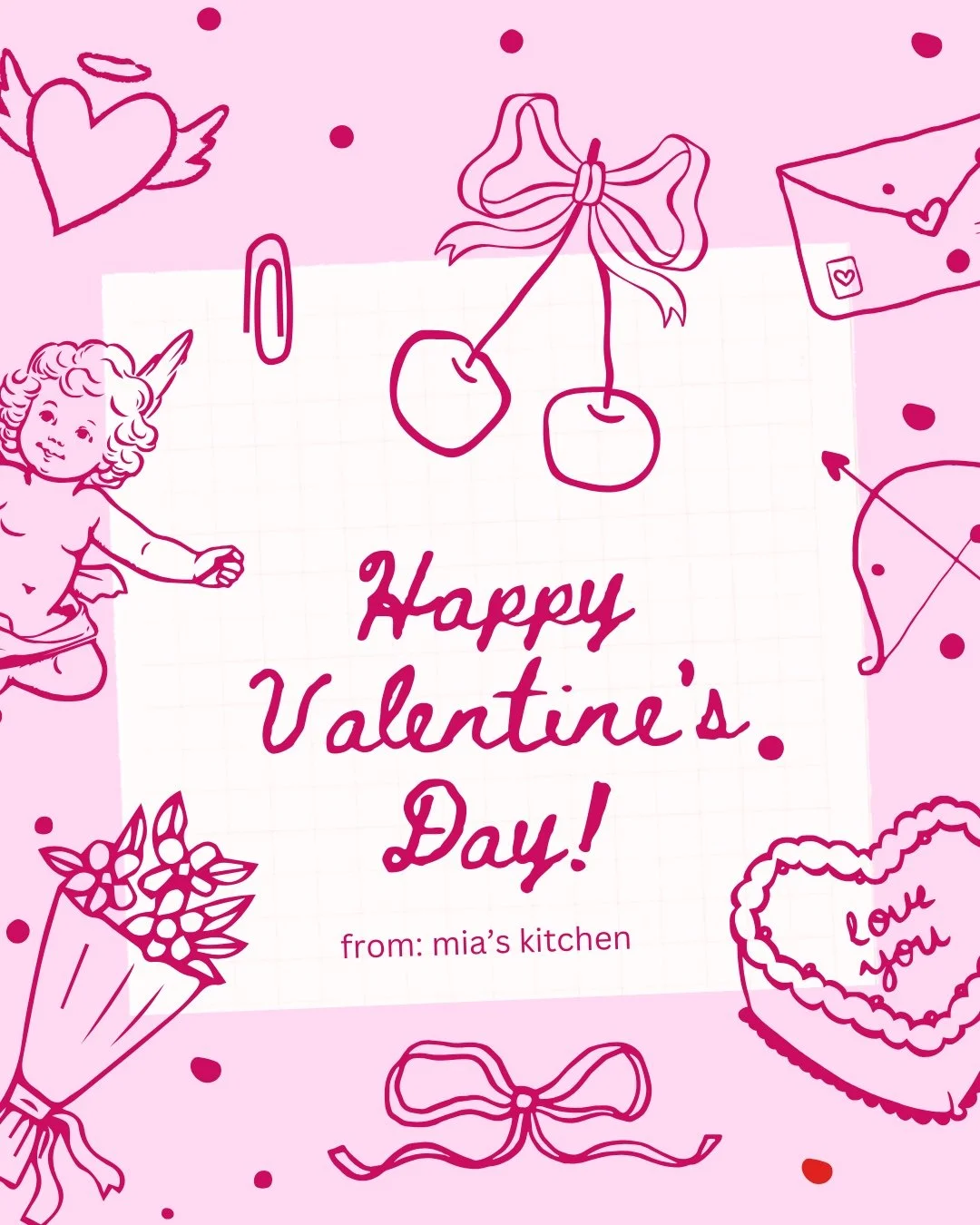 This Valentine's Day, we're celebrating the kind of love that brings people together around the table. 💕

Whether you're planning an intimate dinner, a Galentine's gathering, or just want to treat your people to something special, Mia's Kitchen is h