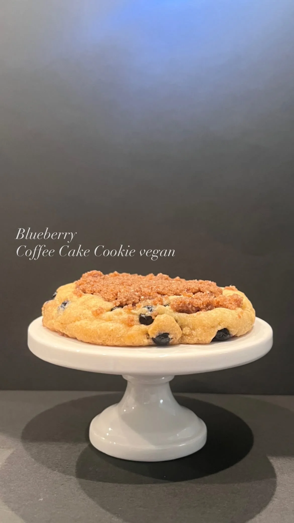 Blueberry Coffee Cake Cookie (v)