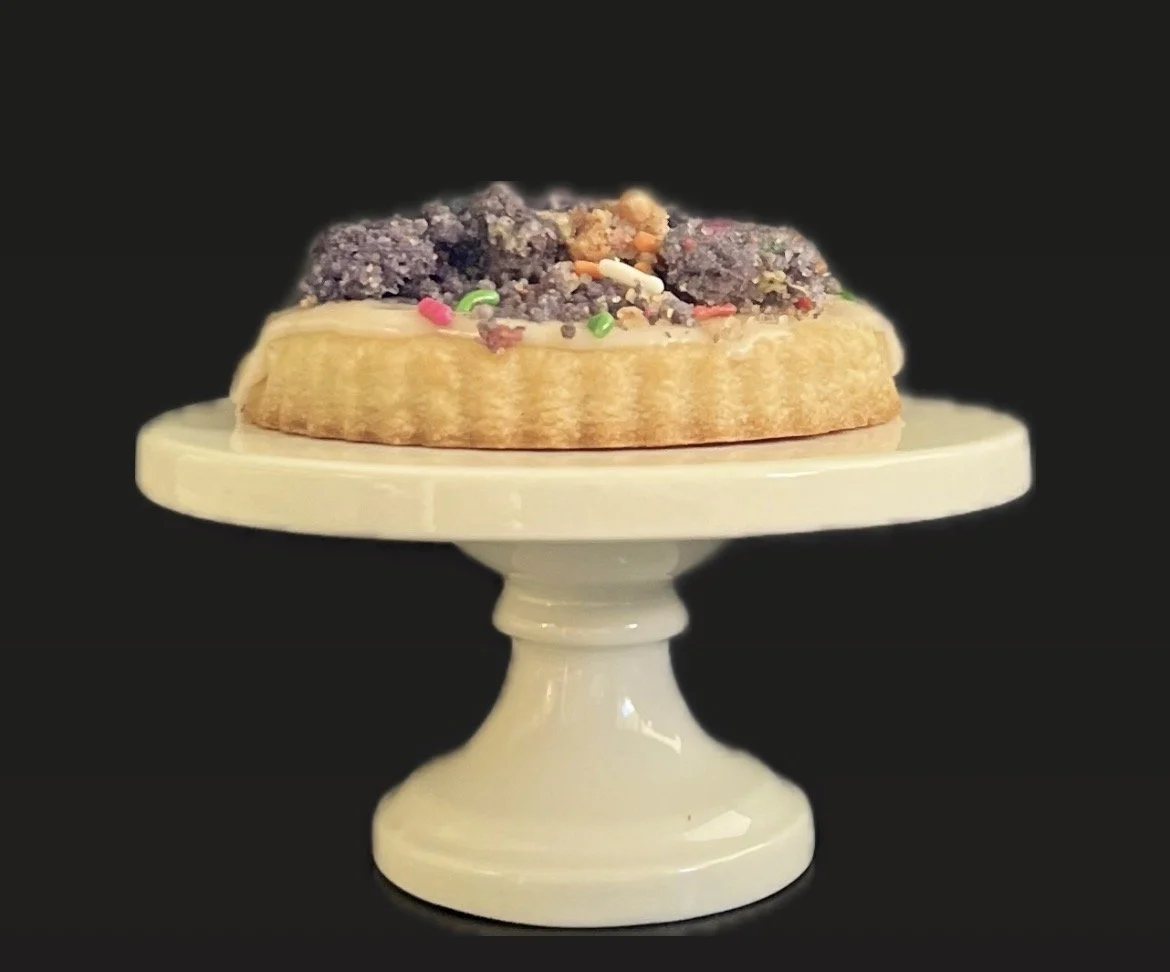 Shortbread Cookie with Butterfly Pea Glaze & Crumble (v) 2026